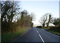 Minor road junction near Cwmhiraeth