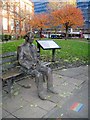 SJ8497 : Alan Turing memorial, Sackville Gardens, Manchester by Tricia Neal