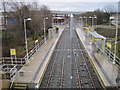 Milnrow railway / Metrolink station, Greater Manchester