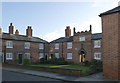 SE6032 : Audus Almshouses, Gowthorpe - western court by Alan Murray-Rust