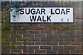 Street name sign, Bethnal Green