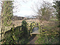SE5319 : Footbridge over the Womersley Beck by Alan Murray-Rust