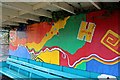 Colourful artwork, Hawarden railway station