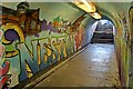 Decorated underpass, Neston railway station