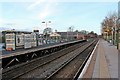 Looking north, Neston railway station