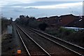 Looking south, Heswall railway station