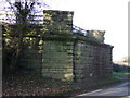 Remains of disused railway bridge near Staveley