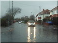 Christchurch: driving through floodwater in St. Margaret?s Avenue