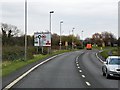 ST5040 : A39 Glastonbury Bypass Approaching Tin Bridge Roundabout by David Dixon