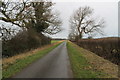 SK9939 : Straight road leaving Oasby by J.Hannan-Briggs