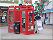 SP2055 : Stratford-upon-Avon: phone-cum-cashpoint in Henley Street by Chris Downer