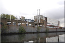 TQ2083 : Factory by the Grand Union Canal by N Chadwick
