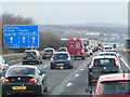 The M1 northbound towards junction 34