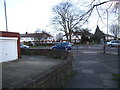 Hedge Lane at the junction of Firs Lane