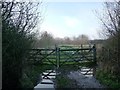 Public footpath into Yoxall Meadow Woods