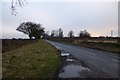 Looking along Towthorpe Moor Lane