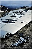NO2084 : Aircraft wreckage on Carn an t-Sagairt Mὸr by Walter Baxter