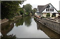 Avon flows past The Boathouse, Salisbury