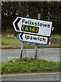 Roadsigns on Felixstowe Road