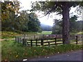 Fencing near Bonskeid Home Farm