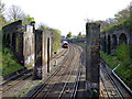 Dismantled bridge over Waterloo - Wokingham Junction line