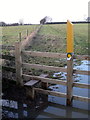 Soggy footpath towards Ashby