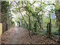 Path from Coombe Hill Road to A3