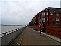 New housing on the water front near Brunswick Station