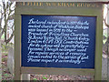 Information Board, St Peter, Wickham Bishops (Listed Building)