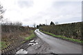 Shutt Green Lane heading for "Chambersfield" the house on the bend