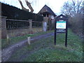 The entrance to Hampstead Heath Extension on Hampstead Way