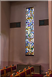 TQ2995 : Stained Glass Window, St Thomas's Church, Prince George Avenue, London N14 by Christine Matthews