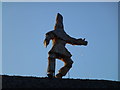 TL2797 : Straw bear on the roof in Whittlesey by Richard Humphrey