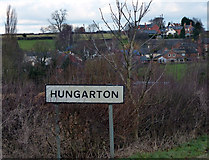 SK6806 : Sign for Hungarton along Barley Leas by Mat Fascione