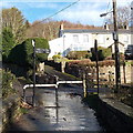 Across a canal bridge near Darran Road, Risca