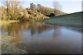 Frozen floodwater