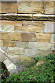 Back of the northern parapet of Yafforth Bridge