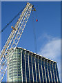 Crossrail crane in Moorgate