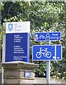 Signs on Glossop Road, Broomhill, Sheffield