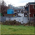 Pipes and tanks in Pontygwindy Industrial Estate, Caerphilly