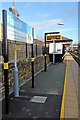 Along the platform, Rainhill railway station