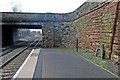 Bridge and stone, Hough Green railway station