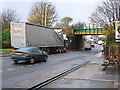 Bridge strike in Chester Road, Saltney