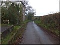 Road passing Muxeries on the road to Witheridge Mill