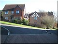 Houses at the junction of Abbey Close and Highgrove Park, Teignmouth