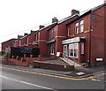 Stepped arrangement of houses in St John