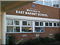 TQ2795 : East Barnet School Entrance by Ken Amphlett
