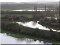 Junction of the Rivers Parrett and Tone from Burrow Mump