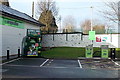 Vacuum, air & water pumps and recycling bin in High Cross, Newport