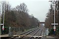 Level crossing, Ince and Elton railway station